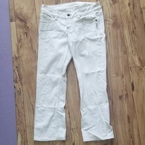 Silver Jean Capris